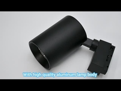 Anti Glare COB Track Light Toko Pakaian 2 Wire Embedded LED Spotlight