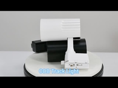 Aluminium Body COB LED Spotlight Pencahayaan Komersial LED Track Spotlight
