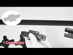 2 Wire Clothing Store Spotlight Rail Track Aluminium Menebal