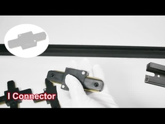 AC110-248V 2 Wire Flat Copper Spotlight Rail System Warna Hitam Putih