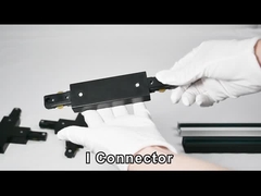 Aluminium Inti Tembaga Hitam Tebal Led Track Rail Surface Mounted Three Wire