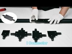 Sistem Jalur Pencahayaan Tertanam 2 Kawat Untuk Toko Restoran Kafe