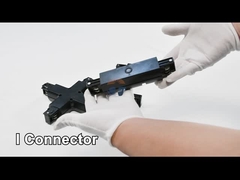 OEM ODM Black LED Track Rail 43-34mm Empat Kawat Dan Tiga Sirkuit