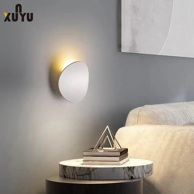 7W 6000K Lampu Dinding Modern Bahan Kaca Aluminium Dalam Ruangan
