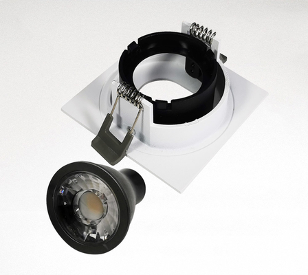 Oval Mr16 Downlight Housing Gu10 Bulb Housing Untuk Hotel Villa