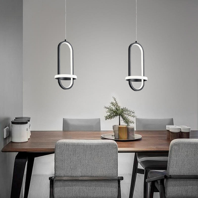 Lampu Liontin Langit-langit Kamar Tidur AC 220V 200 * 380mm Kepala Tunggal