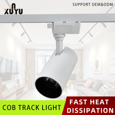 Lampu Track Led komersial Anti Silau Cob 3000K 4000K 6500K