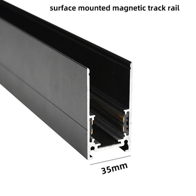 Sistem Lampu Track Magnetik Rumah Tangga 48v 20mm 35mm Dipasang di Permukaan