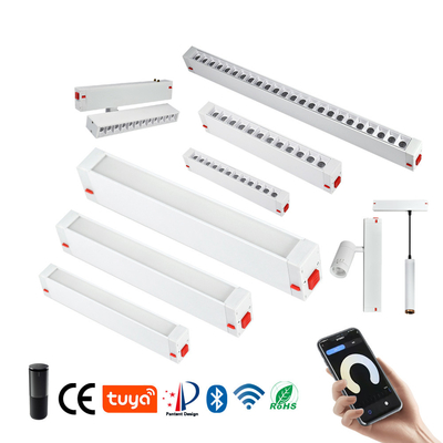 Rumah Tangga White LED Linear Flood Light Grille Light Concealed Surface Mounted