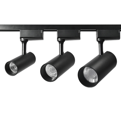 Cct 3000k \ 4000k Cob Track Light 30w 20w Jendela Toko Pakaian Hitam