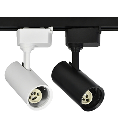GU10 Housing MR16 Track Light Fixture Untuk Toko Pakaian