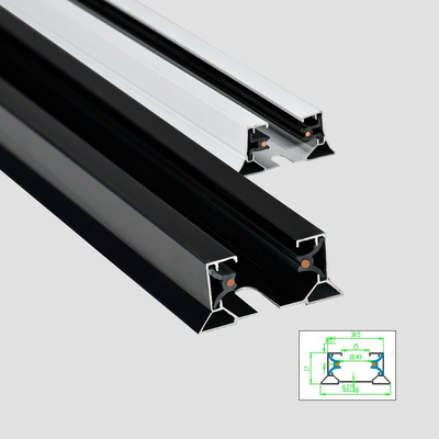 Rel Track Aluminium 2 Kawat Tebal 1m 1,5m 2m 3m
