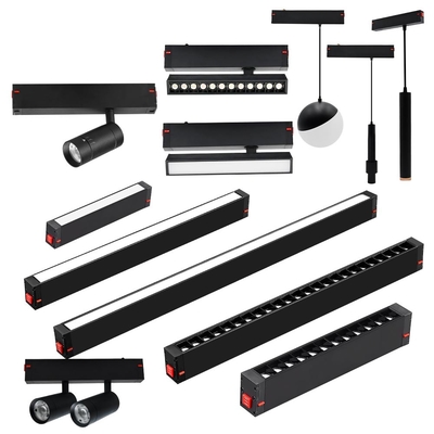 220V Magnetic Track Rumah Ruang Tinggal Smart Grille 3000K Floodlight