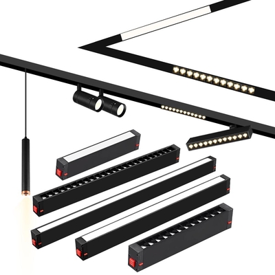 Tegangan tinggi 220V lampu jalur magnetik tertanam lampu sorot LED cerdas lampu sorot