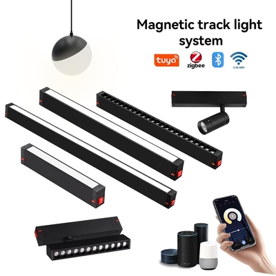 2.4G Intelligent Dimming And Color Adjustment Magnetic Track Light Lampu Grille