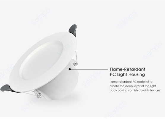 9W 12W LED Downlight Tersembunyi 4000K 6000K Square Retrofit Pencahayaan Tersembunyi