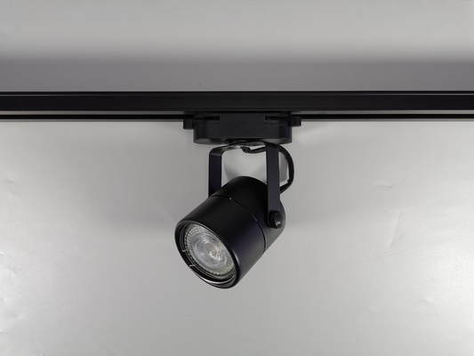 Gu10 Spotlight Track Light Perumahan Bahan Besi Hitam Putih