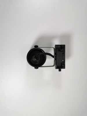 Gu10 Spotlight Track Light Perumahan Bahan Besi Hitam Putih