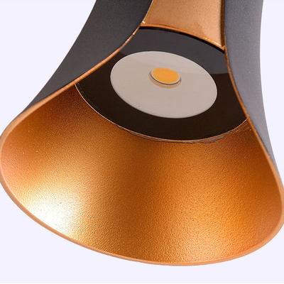 Pasir Hitam Cri80 6W Ip65 Tahan Air Atas Dan Bawah Lampu Dinding Led Luminous