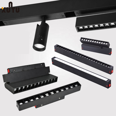 Ip20 Indoor LED Magnetic Track Light Ceiling Linear Lampu Track Tersembunyi
