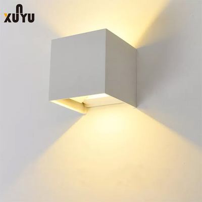 3000k persegi lampu dinding tahan air sudut cahaya yang dapat disesuaikan