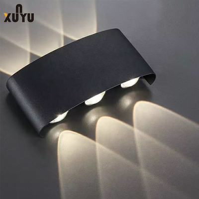 Led 4W 6W Double Head Garden Ip65 Lampu Dinding Luar Ruangan