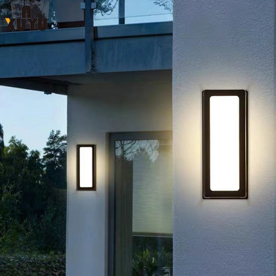 18W 30W Lampu Dinding LED Modern AC85-265V Sconce Luar Ruang Modern Hitam