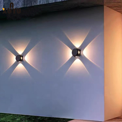 Lampu Dinding Luar 4W Tahan Air 70 * 70 * 50MM Untuk Lorong / Balkon