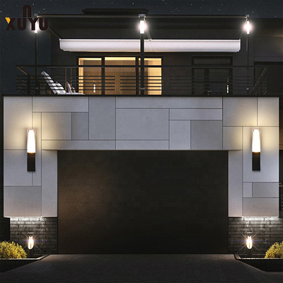 Lampu Dinding Balkon Luar Aluminium Akrilik Berkepala Ganda 3000K 6000K