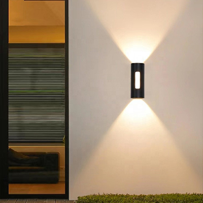 Cylindrical 12w Garden Up Down Light 3000K Multiple Waterproof