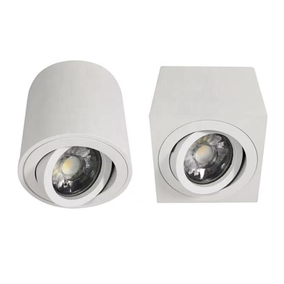 Permukaan Plafon Bulat Dipasang Downlight 79*89mm Perumahan Gu10 yang Dapat Disesuaikan