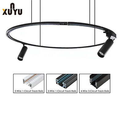 Suspensi Aluminium Circular Track Lighting 2 Kabel 3 Kabel 4 Kabel