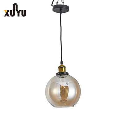 Nordic Retro Glass Coffee Shop Lampu Gantung Pencahayaan Komersial