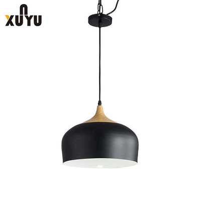 300mm * 160mm LED Pendant Light Kayu Solid Kepala Tunggal 40000 Jam Umur