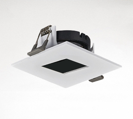 White Square Mr16 LED Housing Powder Coating Permukaan Selesai