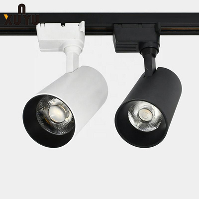 Cob Black Anti Glare Modern Led Track Lighting Untuk Toko Pakaian Pusat Perbelanjaan
