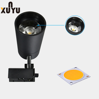Komersial 80LM / W LED Track Spotlight 20W Ceiling Led Track Lighting
