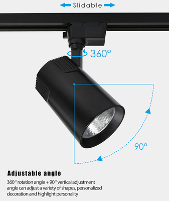 Spotlight Track LED Putih Hangat 220-240V Untuk Toko Pakaian