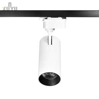 White Cob Recessed Adjustable Track Light AC165-265V Dapat Disesuaikan 360 Derajat