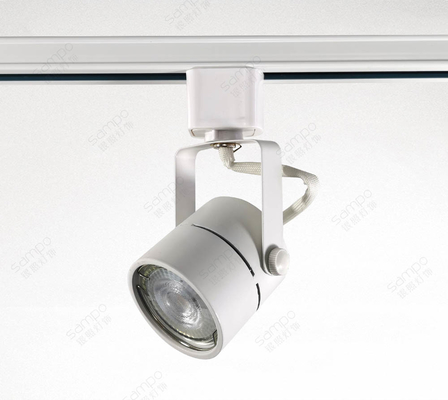 Gu10 Spotlight Track Light Perumahan Bahan Besi Hitam Putih