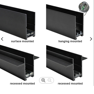 Aluminium Rel Rel Magnetik Tersembunyi Permukaan Mounted LED Magnetic Track Light