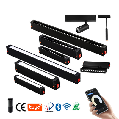 220v 9w 18w LED Magnetic Track Light Anti silau LED Linear Spotlight