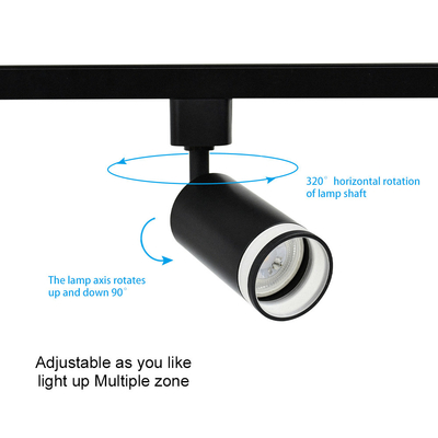 Acrylic Aluminium GU10 Track Light Anti Silau Tanpa Desain Lampu Utama