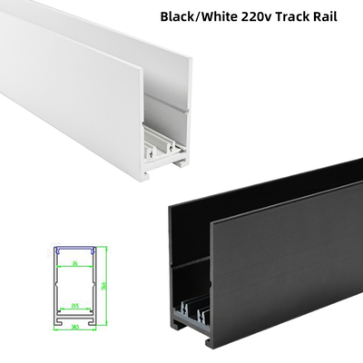 Rel Track Magnetik LED Rumah Tangga 1m-3m Track Rail Hoisting / Surface Mounted