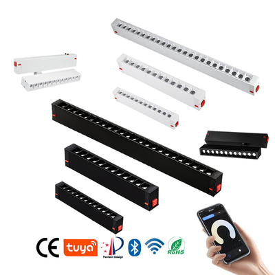 Hitam Putih Smart Track Light System Spotlight Grille Lamp Linear Intelligent Tidak Ada Lampu Utama