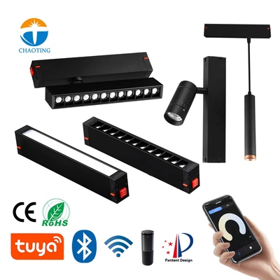 Hitam Tegangan Tinggi 220v Linear Flood Light Grille Light Spotlight Tanpa Lampu Utama