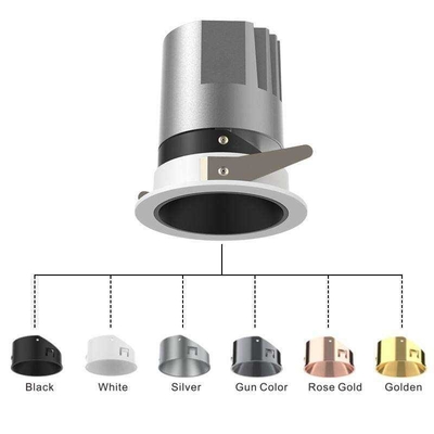 Lampu Downlight LED Dimmable 2,5 Inci Sorotan Tepi Sempit LED Cob Tersembunyi