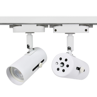 2 Wire / 3 Wire Track Light White Lampu Sumber Cahaya yang Dapat Diganti Perumahan Piala