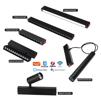 220V Tegangan Tinggi Magnetik Intelligent Dimming Dan Warna COB Chandelier