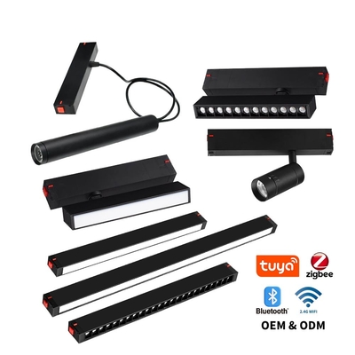 220V Tidak Ada Lampu Utama Magnetic Track Linear 3000K 10W 20W COB Chandelier